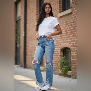 Distressed Blue Women's Jeans

First B